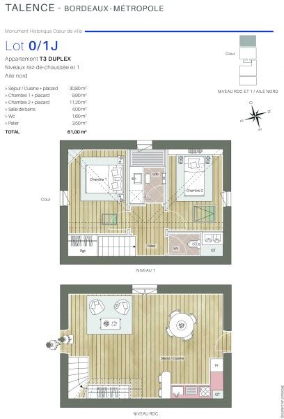 Appartement T Duplex Rdc Lot J Domaine De Raba Talence