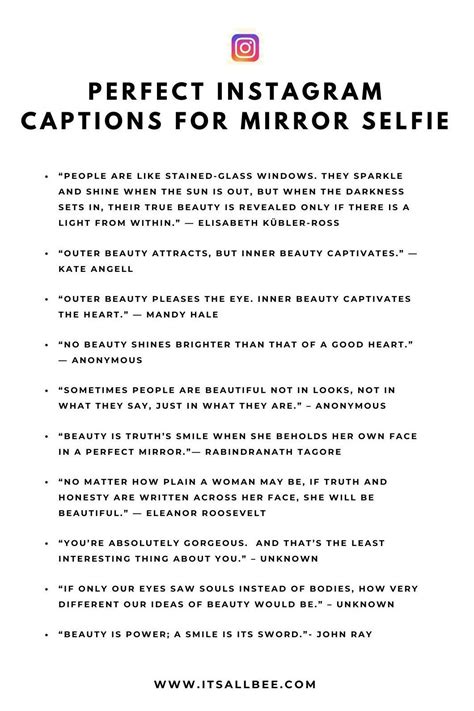 Short Instagram Captions For Mirror Selfie Instagram Quotes