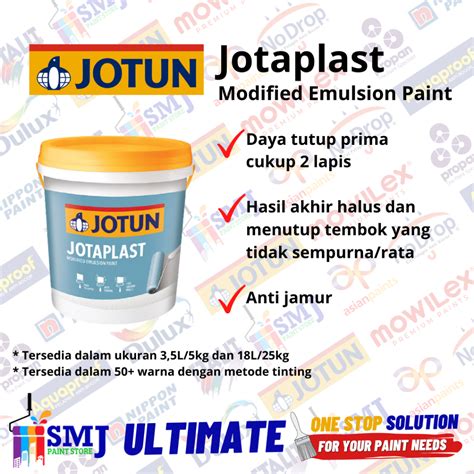 Jual Cat Tembok Interior Jotun JOTAPLAST Warna Tinting 3 5 Lt 5 Kg