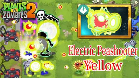 Plants Vs Zombies 2 New Plants Electric Peashooter Yellow In