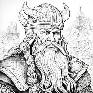 Viking Coloring Pages For Brave Warriors