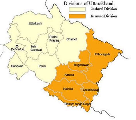 Kumaon Map | Political Map of Kumaon