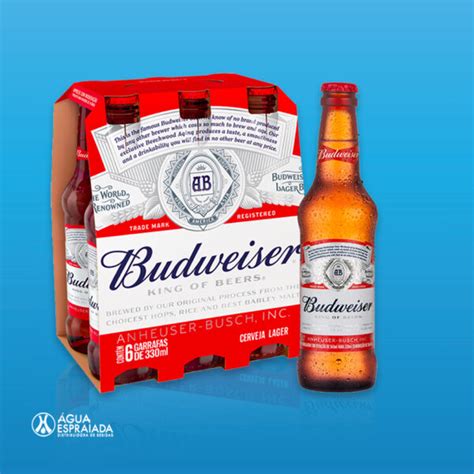 Cerveja Budweiser Long Neck 330ml Água Espraiada Comércio De Bebidas