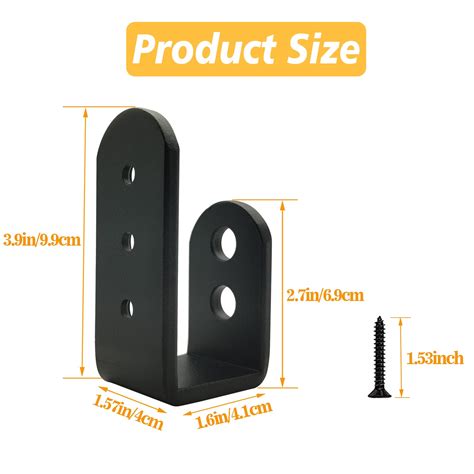 Buy Pack Heavy Duty X Door Barricade Brackets Steel U Bracket Drop