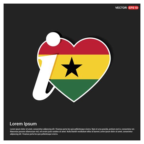 Ghana flag design vector 13284678 Vector Art at Vecteezy