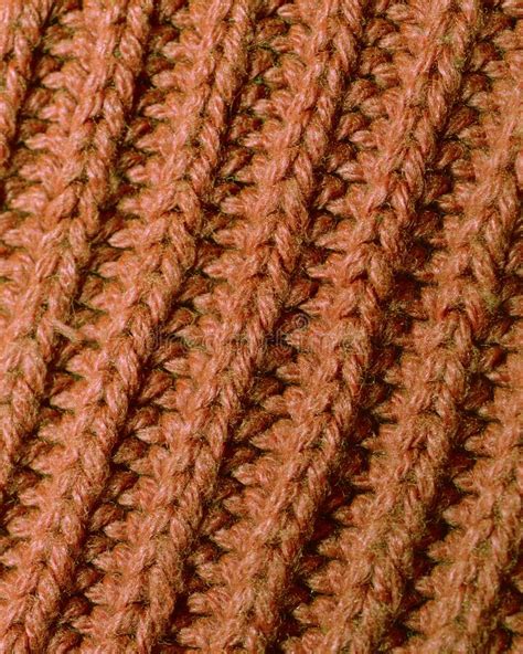 Background Texture of Knitted Fabric Light Brown Color Close-up Stock ...