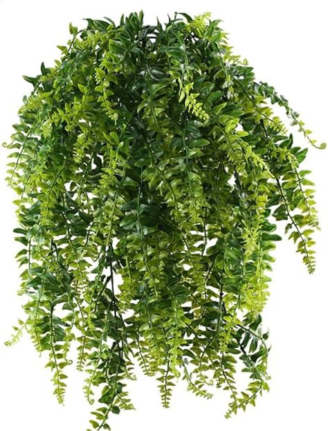 MIHOUNION 2pcs Fougère Artificielle Tombante 69cm Plante Tombante