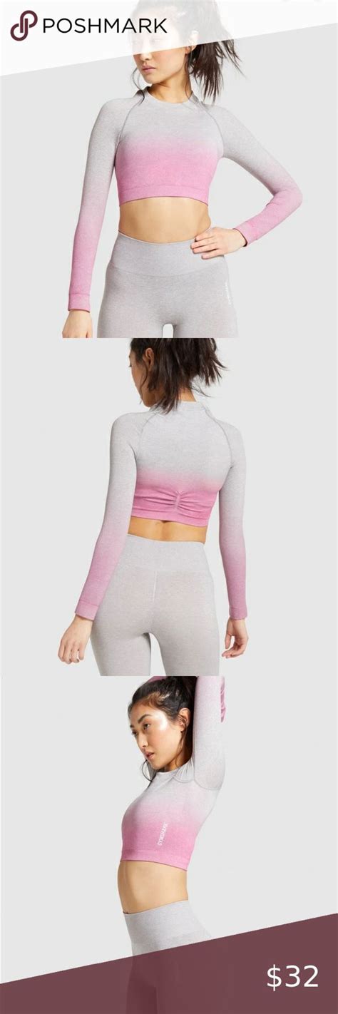 Gymshark Pink Ombré Long Sleeve Top Pink Ombre Plus Fashion Fashion