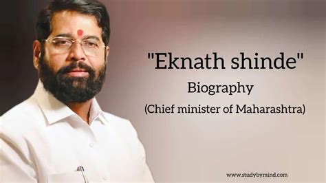 Eknath shinde biography in english (Chief Minister of Maharashtra ...