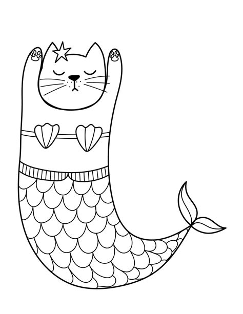 44 Mermaid Coloring Pages For Kids And Adults - Our Mindful Life