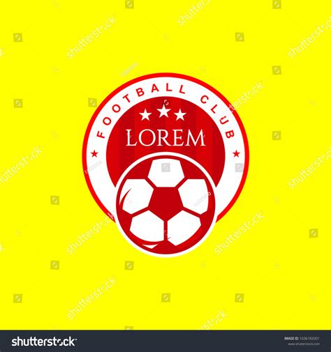 Football Club Logo Vector Template Design Royalty Free Stock Vector