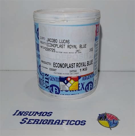 Plastisol Econoplast Royal Blue Insumos Serigraficos Myl