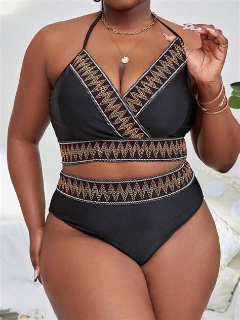 Print Kontrast C0C NF9 XXL Shein Bikini Komplet Ceny I Opinie Ceneo Pl