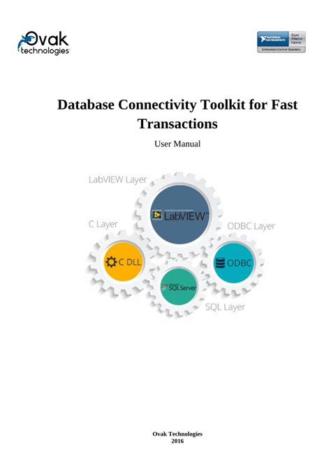 PDF Database Connectivity Toolkit For Fast Transactions DOKUMEN TIPS