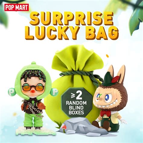 POP MART sac porte bonheur Surprise avec grande boîte aveugle