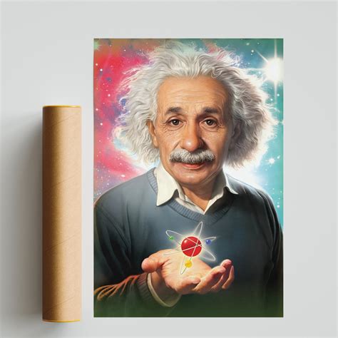 Albert Einstein Poster Albert Einstein Wall Art Albert Etsy Denmark