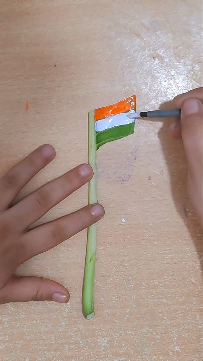 🇮🇳beautiful Tiranga Colouring On Leaf 🍃 India Tiranga Coloring Art Shorts Viral Youtube