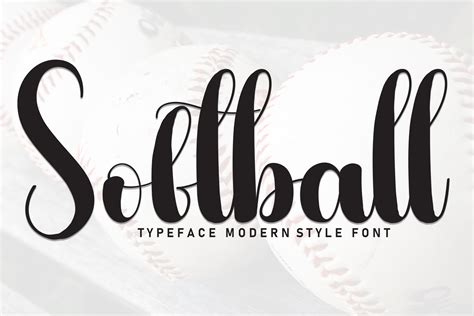 Softball Font By William Jhordy · Creative Fabrica