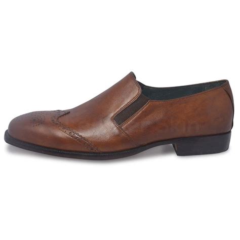 Men Brown Genuine Leather Shoes