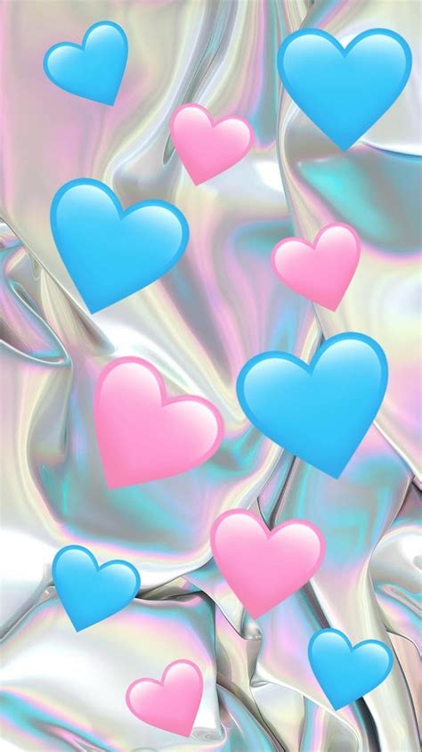 Pastel Hearts Blue Love Pink HD Phone Wallpaper Peakpx