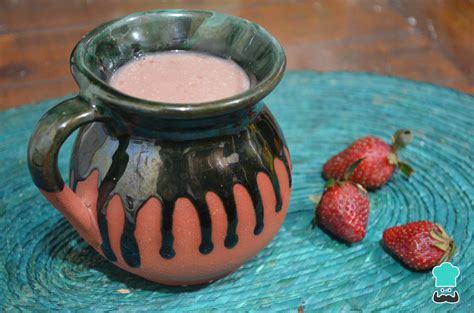 Atole De Fresa Fácil