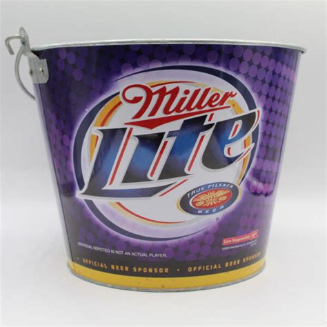 Beer Ice Bucket Miller Lite Minnesota Vikings Display Shack