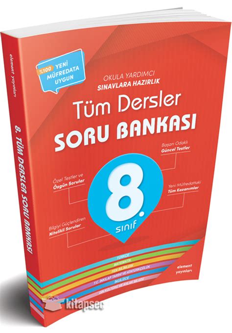 S N F T M Dersler Soru Bankas Element Yay Nlar