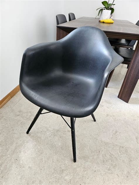 Eames Molded Plastic Chair, Furniture & Home Living, Furniture, Chairs ...