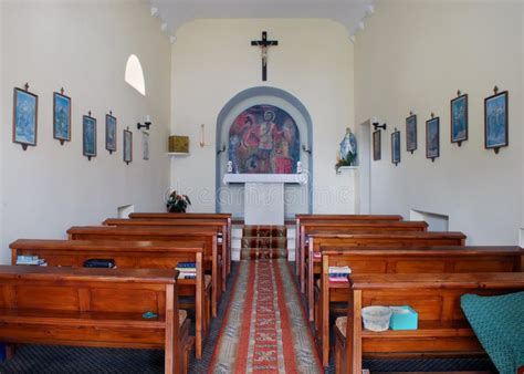 Catholic Chapel Interior editorial stock image. Image of serene - 89647749