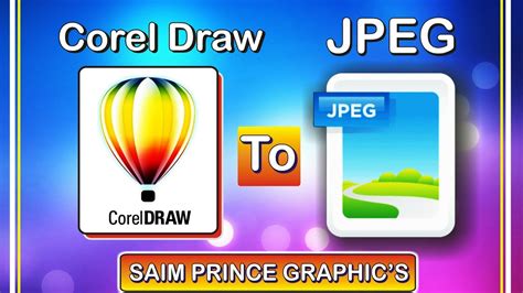 How To Export Photo From Corel Draw To JPEG YouTube