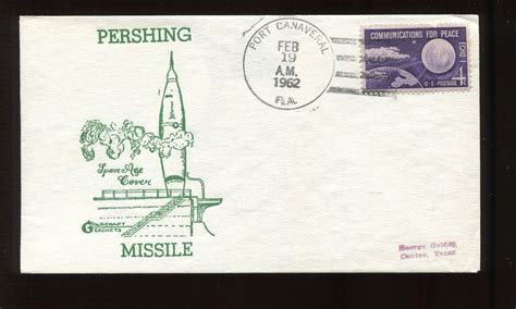 PERSHING MISSILE LAUNCH PORT CANAVERAL FEB 19 1962 GOLDCRAFT COVER (HR281) | #4585106748