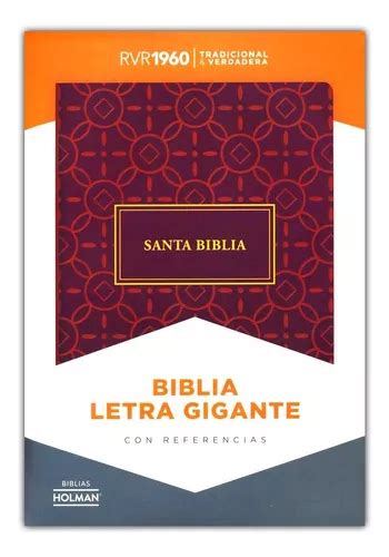 Biblia Rvr Letra Gigante S Mil Piel Holman Env O Gratis