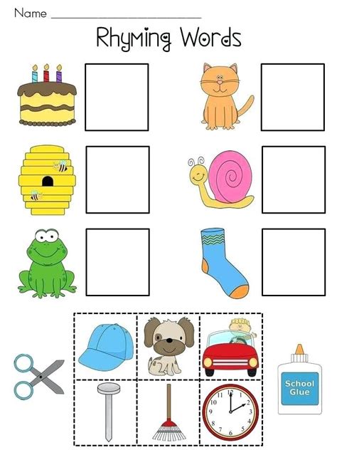 Free Printable Rhyming Worksheets Printable Worksheets