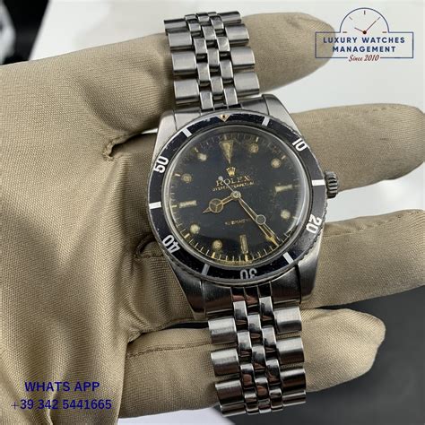 Rolex Submariner 6536 1 “james Bond” Gilt Radium Dial Full Set 1957’s Lwm Italia