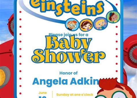 Download Little Einsteins Baby Shower Invitation Templates - FRIDF