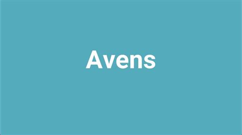 Avens Meaning And Pronunciation Youtube