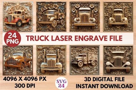 Truck Laser Engrave File Graphic By Svg Creative Fabrica