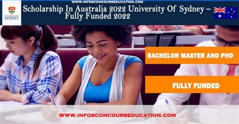 Scholarship In Australia 2022 University Of Sydney Fully Funded 2022