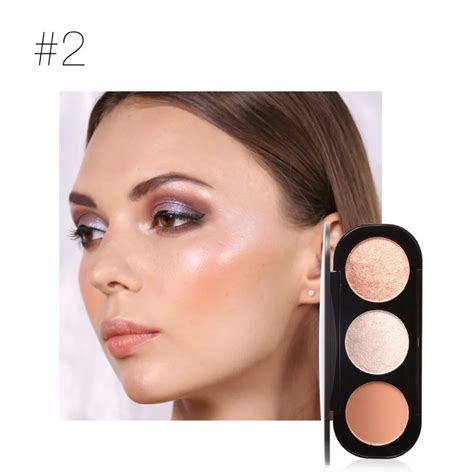 Focallure Face Makeup Bronzer And Highlighter Powder Color Shimmer