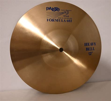 Paiste 12 Formula 602 Blue Label Heavy Bell Cymbal Reverb