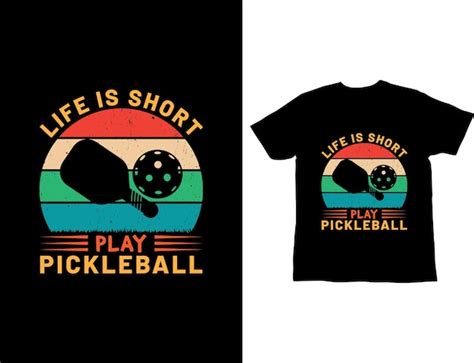 Premium Vector Best Pickleball Tshirt Design Paddle Vector Tshirt