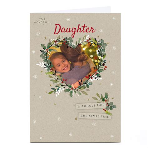 Buy Photo Kerry Spurling Christmas Card Floral Heart For Gbp 2 29 Card Factory Uk