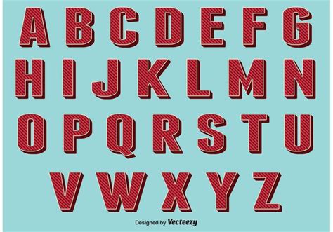 Vintage Vector Alphabet Set 86933 Vector Art at Vecteezy