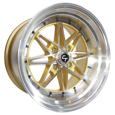 EQUIP 17X10 4X114 3 ET15 CB73 1 GOLD MF ML CT ALLOY