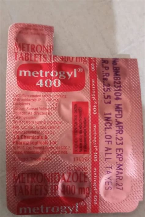 Metrogyl Tablets Mg Latest Price Dealers Retailers In India