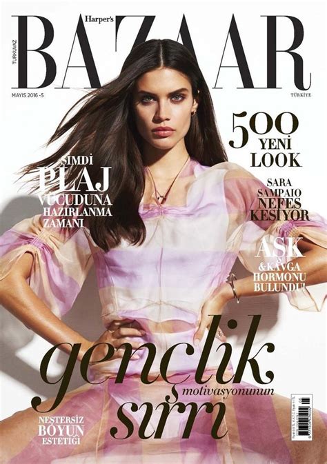 Sara Sampaio Poses In Sleek Styles For Bazaar Turkey Fashion Gone