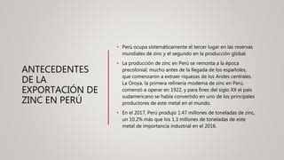 Exportacion De Zinc Ppt