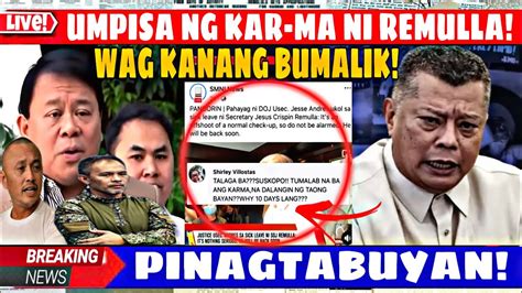 Boying Remulla Ayaw Nang Pabalikin At Pinagtabuyan Ng Mga Netizens