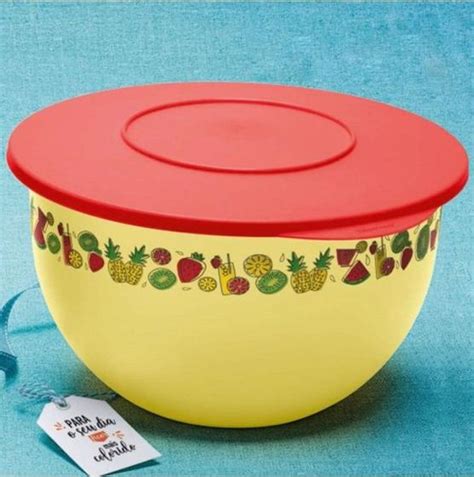 Tupperware Tigela Murano 4 3 Litros Amarela Tigela Magazine Luiza