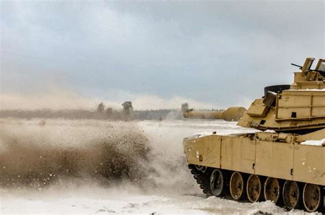 A Round Is Fired From An M1A2 Main Battle Tank Belonging PICRYL